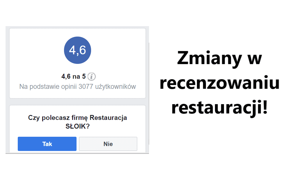 Duza Rewolucja W Recenzjach Na Facebooku Horeca Business Club